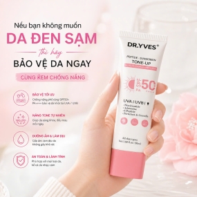 Kem Chống Nắng Nâng Tone DR.YVES+ Peptide Sunscreen Tone-Up SPF50+ PA++++
